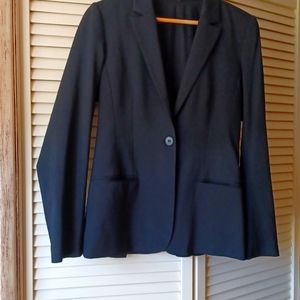Theory single button fitted blazer
